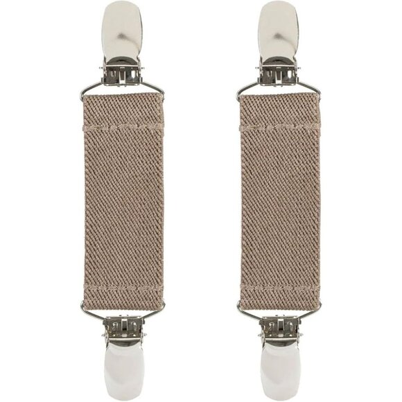 Hold’Em 1” Boot Straps Leg Pant Stirrup Elastic Extra Heavy Clips - Tan - Picture 1 of 8